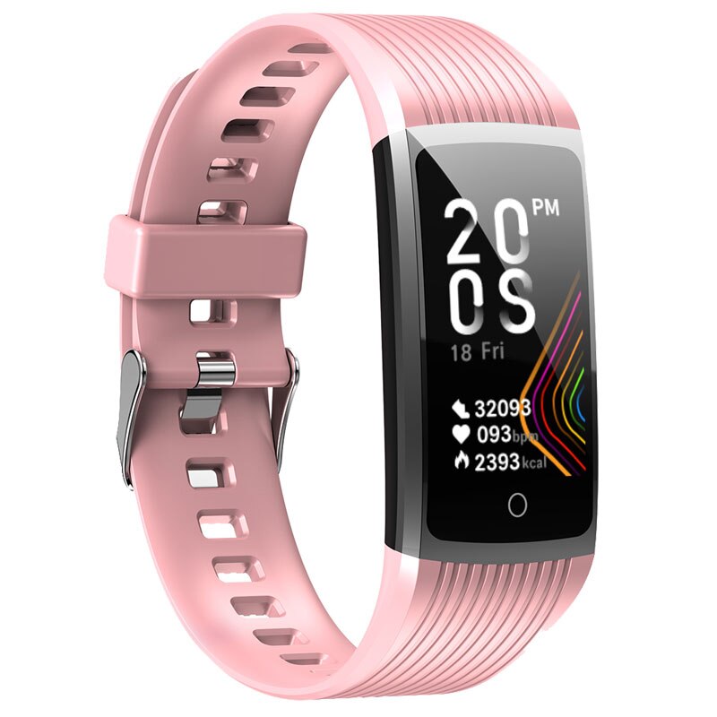 Super Smart Armband Uhr Männer Frauen Blut Druck Fitness Armband Schrittzähler Herz Rate Monitor Wasserdichte Smart Armband: R12 Pink