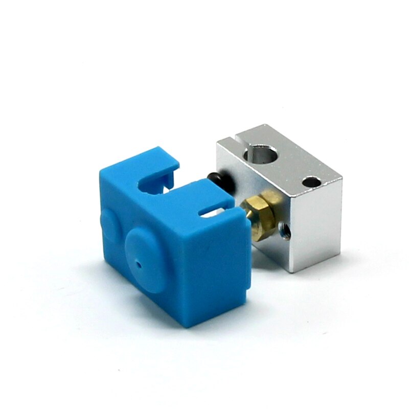 Bloque de aluminio de calentamiento V6 + carcasa de silicona con termistor para piezas de impresora 3D, Sensor 3d Hotend Trianglelab Bltouch Titan Extrud