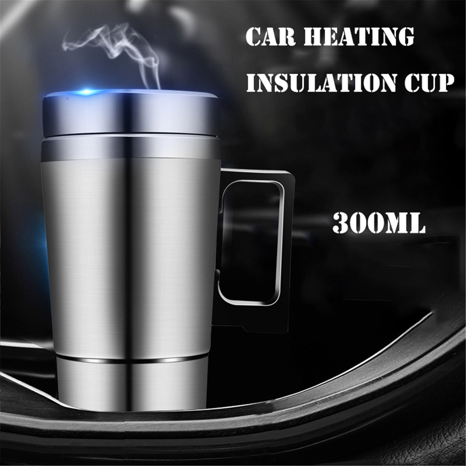 Boiling Mug Adjustable Temperature Car Heating Cup 12v Water Heater 300ML Portable Vehicle Electric Kettle For Coffee Tea Milk