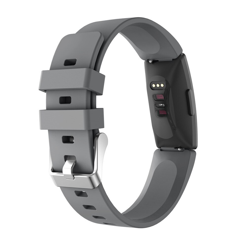 for Fitbit Inspire HR silicone strap for Fitbit Inspire HR sport unisex frontier/classic wrist bands strap accessory: Gray / S