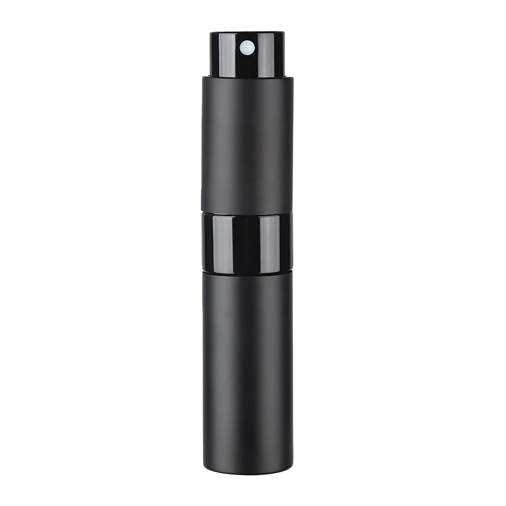 Parfum navulfles 8 ml Metaal Aluminium Hervulbare parfumfles Spuitfles Draagbare verstuiver Parfum Reizen: Black