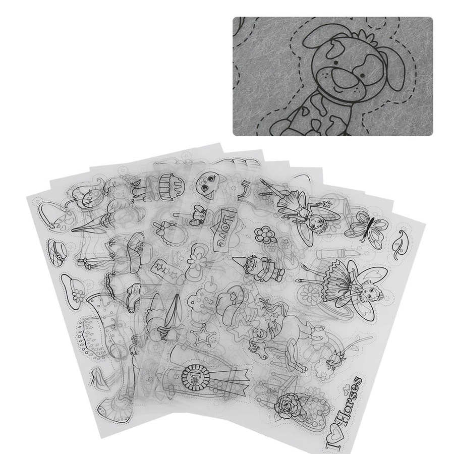 Plastic Heat Shrink Sheet Shrinkable Paper Sheet DIY Handmade Heat Shrinkable Sheet Hairpin Flower Hanging Craft Tool