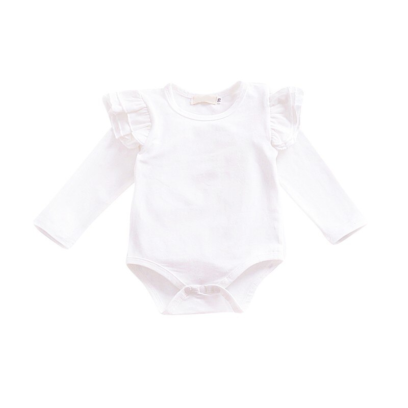 Baby Meisje Kleding Solid Tops Leuke Bloemen Vorm Lange Mouw T-shirt Meisjes Top Herfst/Lente Aankomst