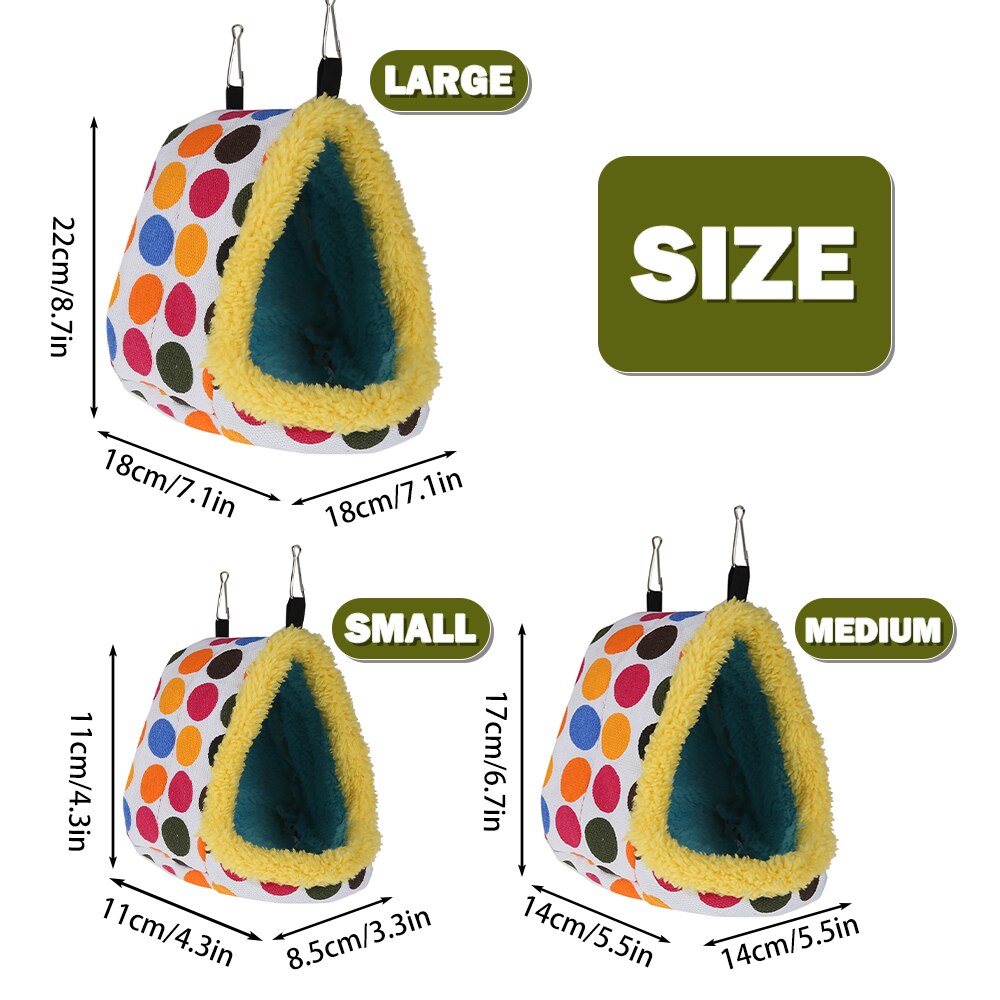 Vogel Papegaai Nest Zachte Pluche Vogel Papegaai Hangmat Warme Opknoping Bed Voor Pet Cave Kooi Hut Tent Speelgoed Huis Voor kleine Dieren