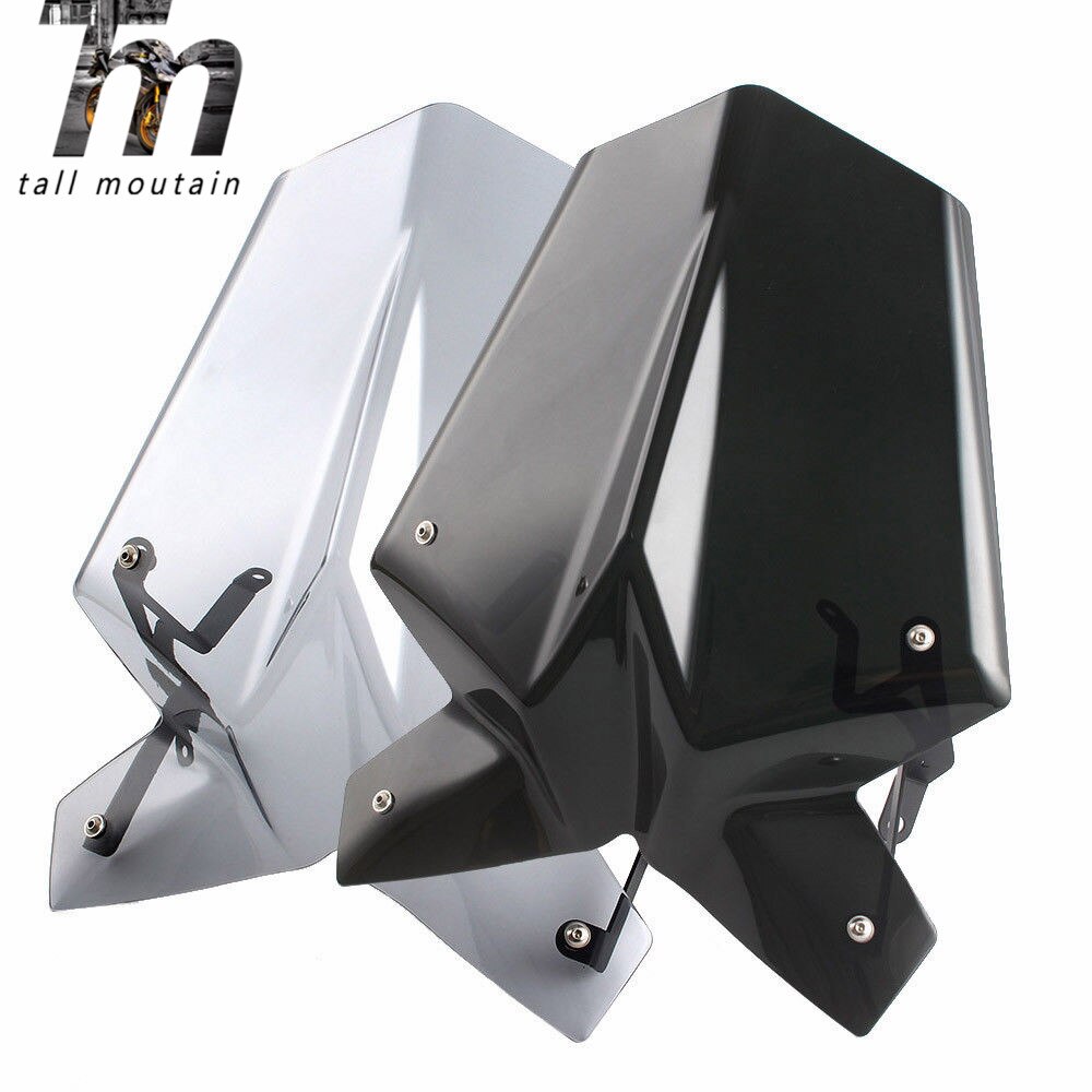 Duke 390 Windscreen Windshield with Bracket Holder For KTM KTM Duke 125 390 RC Black Smoke Motorcycle Accessories