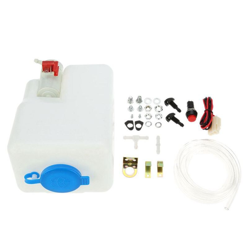 Universal Windshield Washer Pump Reservoir Kit/Liquid Reservoir Tank with Pump
