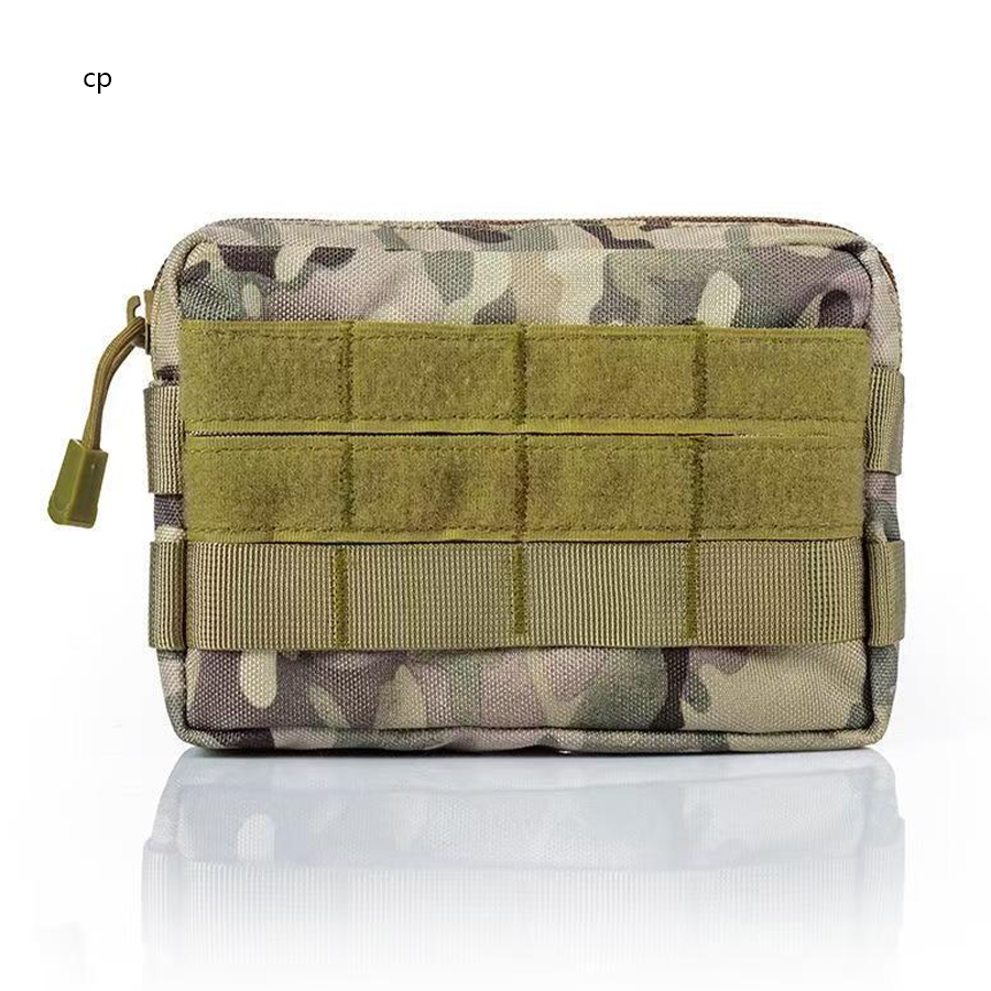 Multifunctionele accessoiretas/opbergtas die aan de riem van een outdoorvest of -rugzak kan worden gehangen.: Bordeauxrood