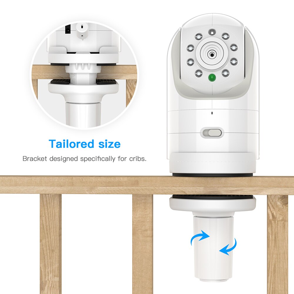 Df -1029 babyalarm monteringsbeslag til spædbørns optik dxr -8 babyalarm holder til baby vuggemontering