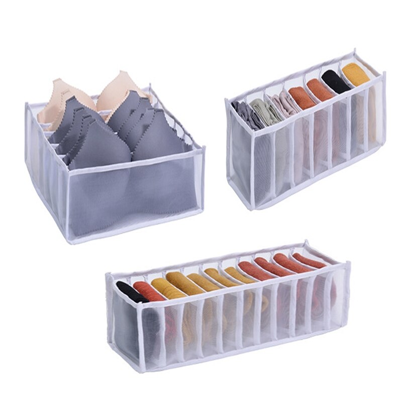 Home Room Storage Divider Dormitory Storage Box Underwear Bra Socks Panties Storage Box Wardrobe Drawer Organizer Cabinet Closet