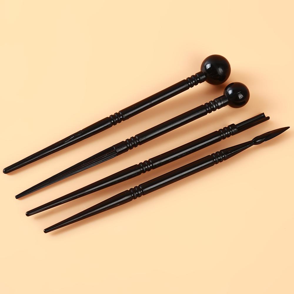 4Pcs Clay Sculpting Kit Plastic Wax Carving Pottery Ceramic Tools Polymer Shapers Modeling Carved Tool Perfect Sculpt Tools