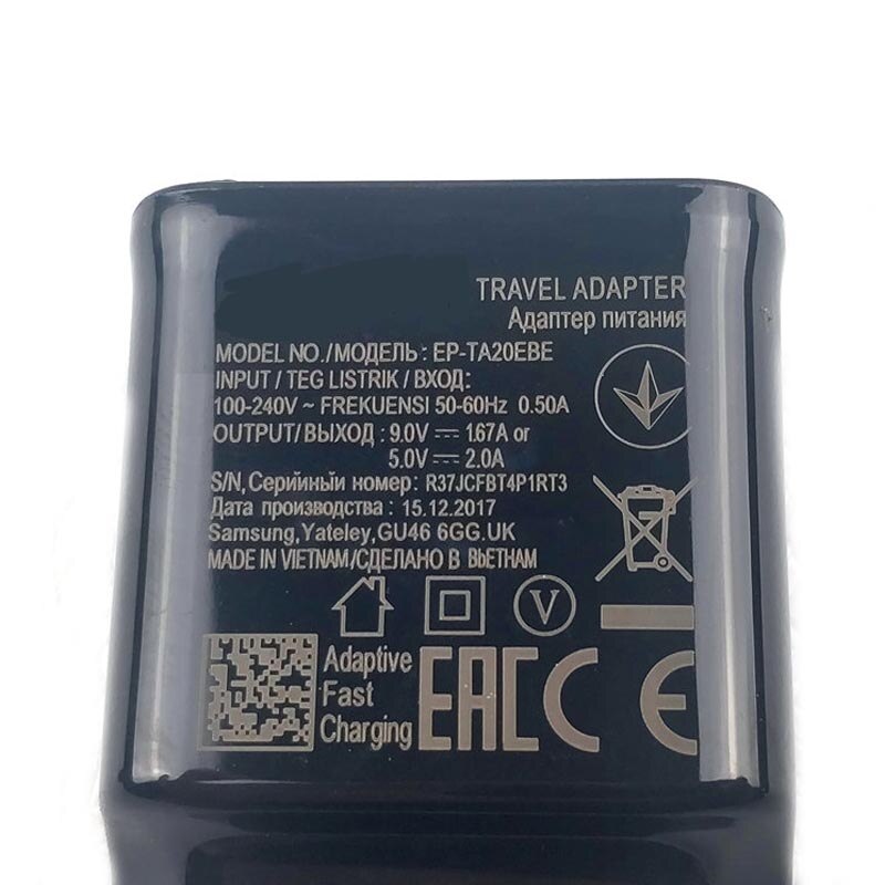 Adaptive Fast Charger 5V 2A USB Quick Adapter Charger For Samsung Galaxy S8 S9 Plus Note 8 9 A8 4 5 A3 S2 USB Type C Cable