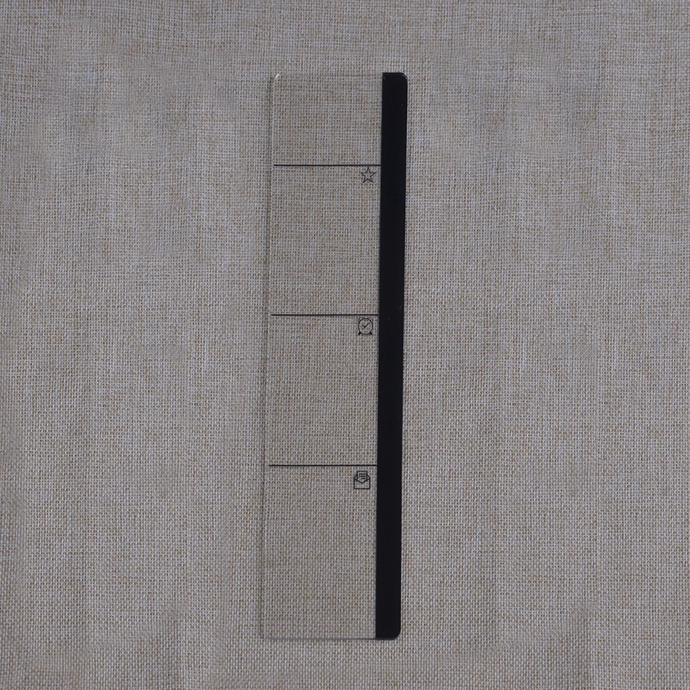 Tableau de mémo de Message de moniteur en plastique pour onglets de Notes autocollantes téléphones écran d'ordinateur moniteurs d'ordinateur panneau latéral planificateur fournitures de bureau: Rouge