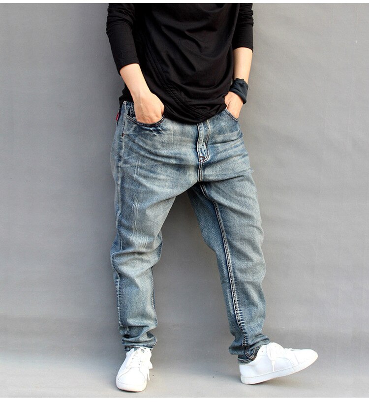 Jeans Loose Plus Fat Plus Size Harem Trousers Stretch Feet Jeans Men main image 1