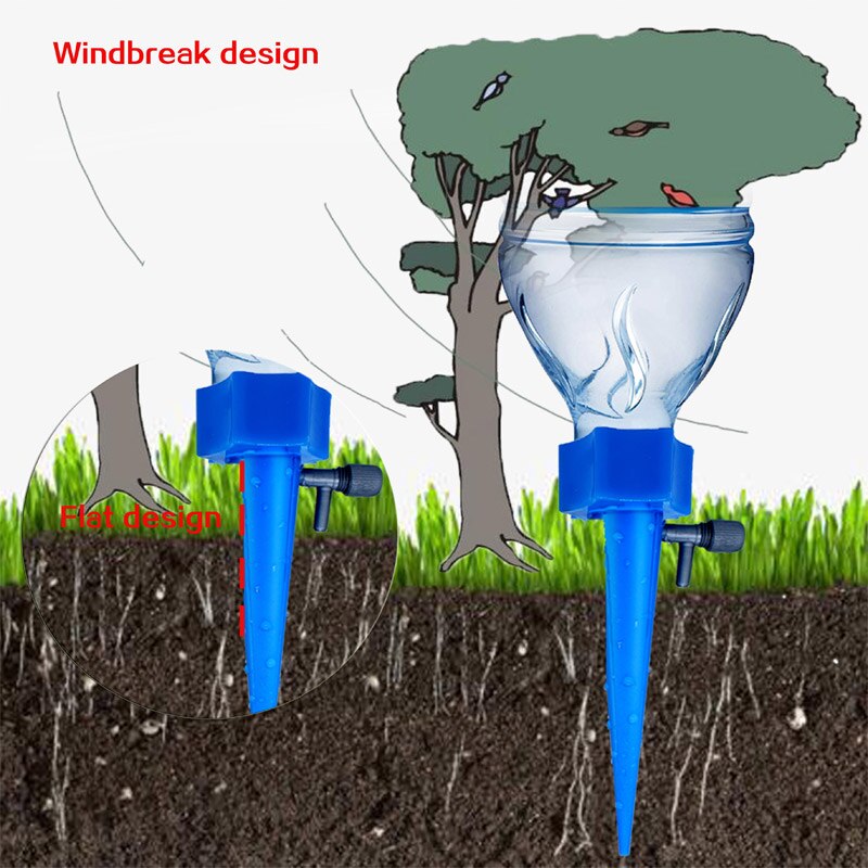 Automatisk drypp vanning vanningssystem automatisk vanningspigg for blomsterplanter innendørs husholdningsvannere flaske drypp vanning