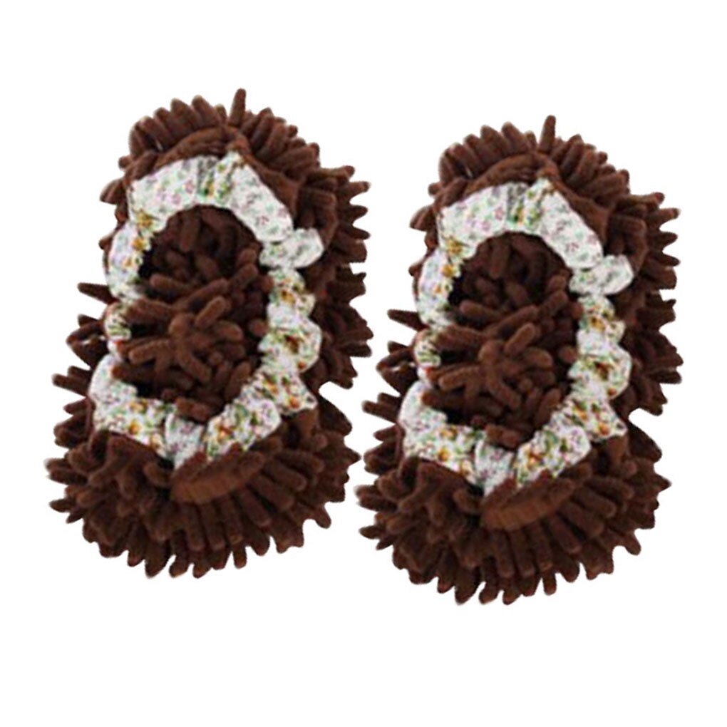 2 Pcs Vloer Dweilen Schoen Cover Floor Mopper Slipper Thuis Floor Cleaner Cleaning Herbruikbare Vloer Dweilen Schoen Cover: NO.02