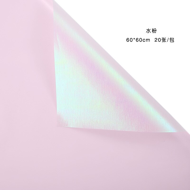 20pcs 60cm Craft paper Waterproof Shiny Flower Wrapping Paper Wrapping Paper Bouquet Floral Packaging Material: N1