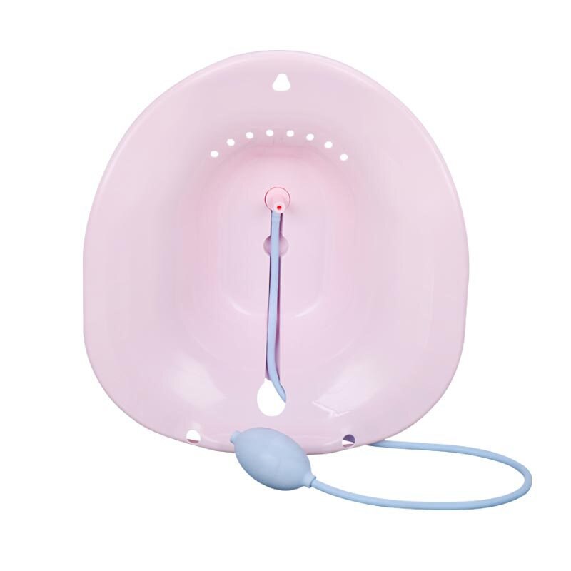 Ta bort ångsäte sittande handfat av gravida kvinnor bidé hälsa naturlig pall vaginal badrum postoperativ handfat: Rosa
