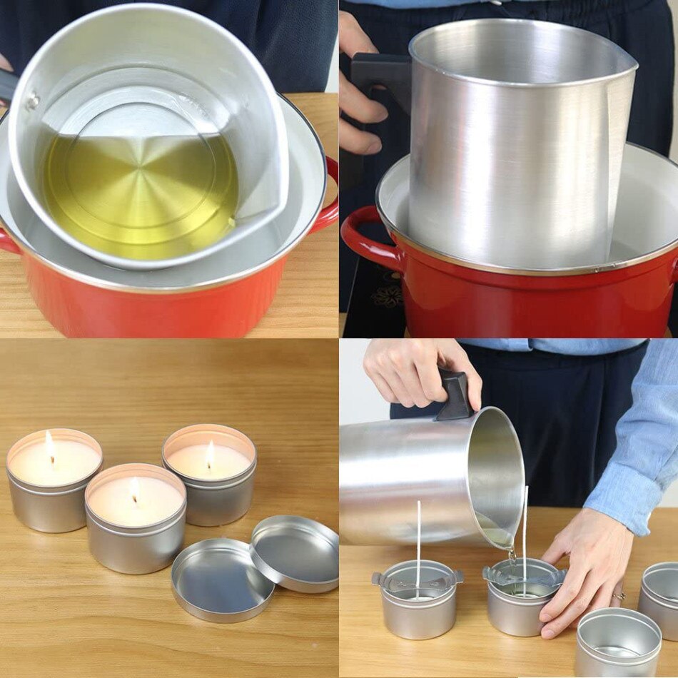 3L 4lb Kaars Melting Pot Wax Smelten Cup Wax Smelten Pot Kaars Maken Gieten Pot Voor Thuis Diy Kaars Winkel handgemaakte Gereedschappen
