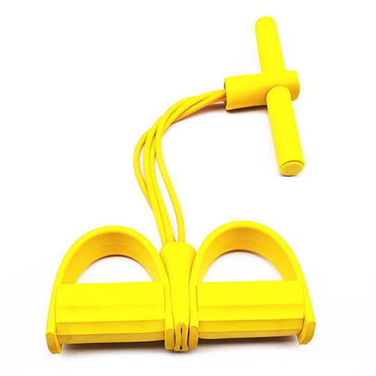 4 Weerstand Bands Pull Touwen Oefening Apparatuur Elastische Exerciser Roeier Buik Home Gym Sport Training Fitness Apparatuur: YELLOW