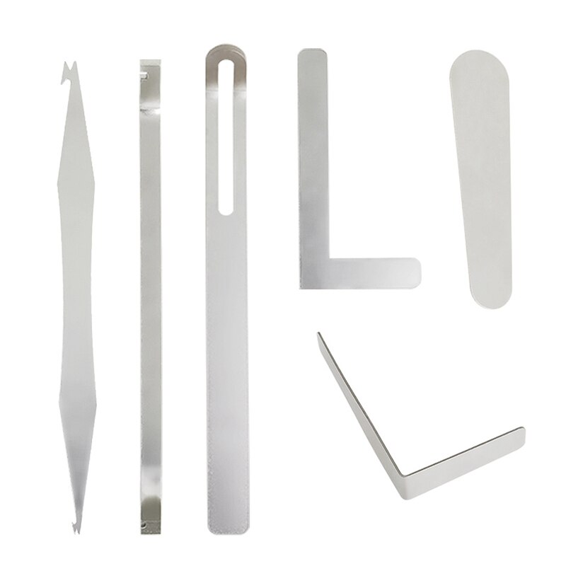 6Stck Sax Reparatur Werkzeug Saxophon Reparatur Utensilien Flache Leder Kissen Einstellung Schlüssel Abdeckung Einstellung Nadel Frühling Einzelne: Ursprünglich Titel