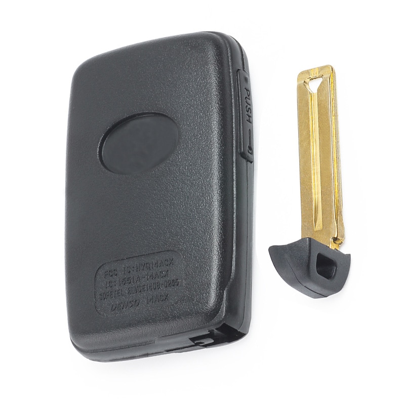 KEYECU für Toyota Prius Land Cruiser Ersatz Fernbedienung Auto Schlüssel Shell Fall Fob 2/3/2 + 1 /3 + 1 taste Mit Uncut Klinge HYQ14AAB Schwarz