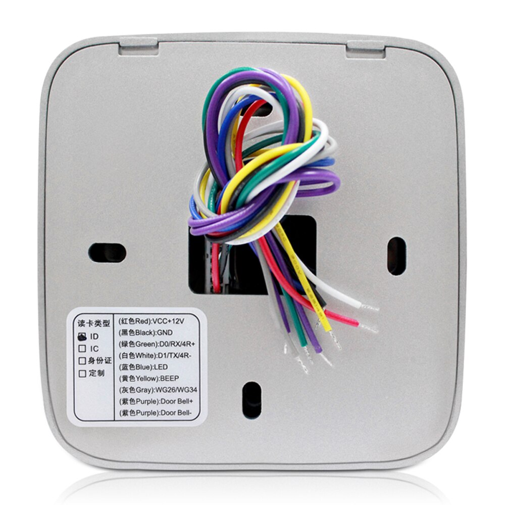 Proximity Kaartlezer Wiegand 26 Uitgang IP65 Waterdichte Toegangscontrole Slave Reader Beveiliging Rfid Em Id Card Reader
