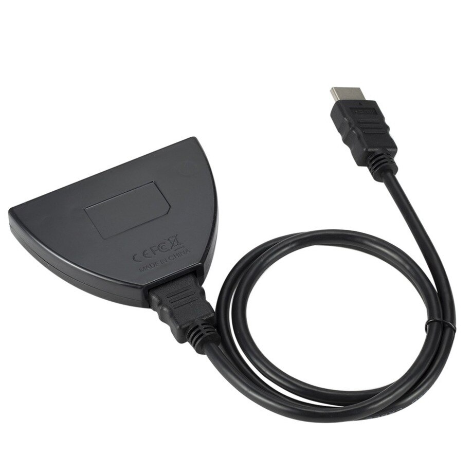 Grwibeou 3 Ports HDMI Switcher Adapter Cable 1080P HDMI Splitter HUB HDMI Switcher 3 in 1 out Switch Hub for HDTV Computer PC