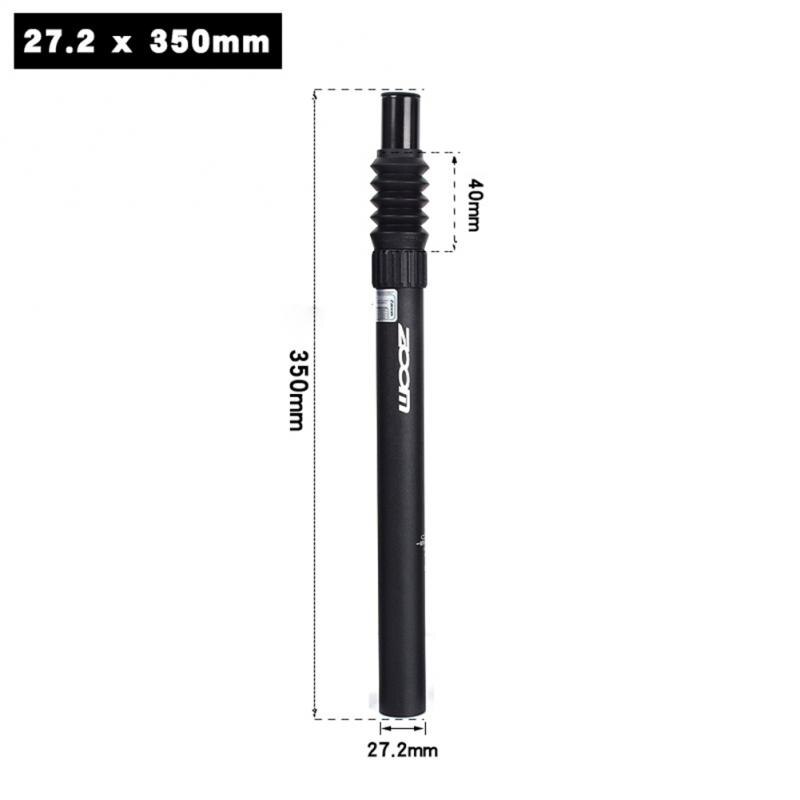 ZOOM-tija de sillín antichoque para bicicleta de montaña, ajustable, suavidad y resistencia, amortiguador: 27.2 X350mm