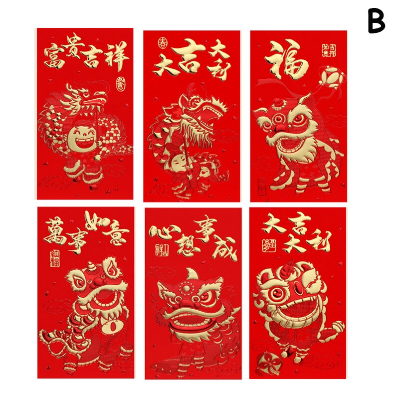 Creatieve Hongbao Jaar Lente Festival Verjaardag Trouwen Rode Envelop Chinese Rode Envelop: 2