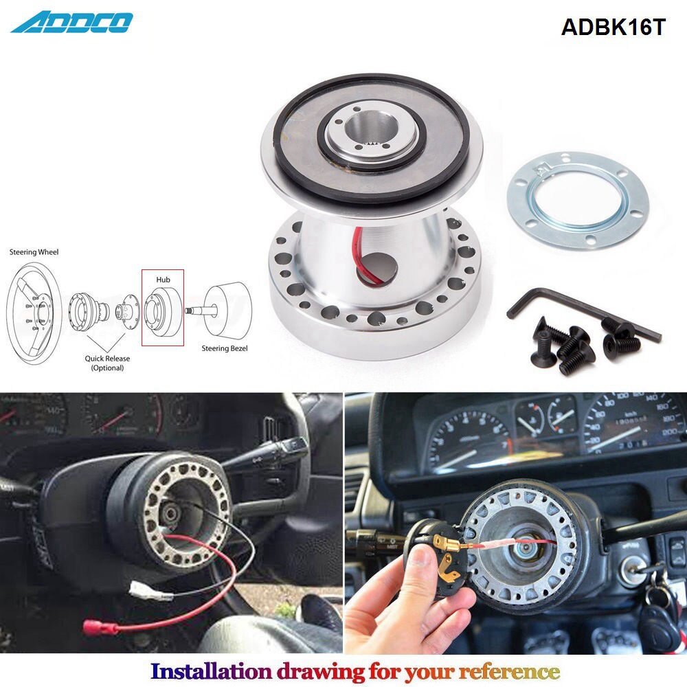 ADDCO Aluminium Steering Wheel Hub Boss Kit For Toyota Chaser KE70 AE71 AE82 AE86 Supra Corolla ADBK16T