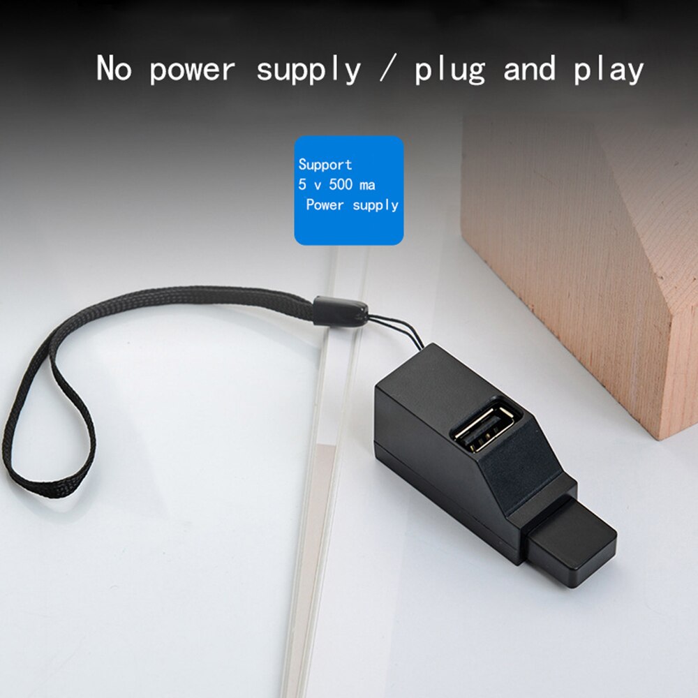 USB 3,0 2,0 HUB Adapter Extender Mini Splitter Box 3 Ports für PC Laptop Macbook Notebook Handy-High-Speed U Disk Reader