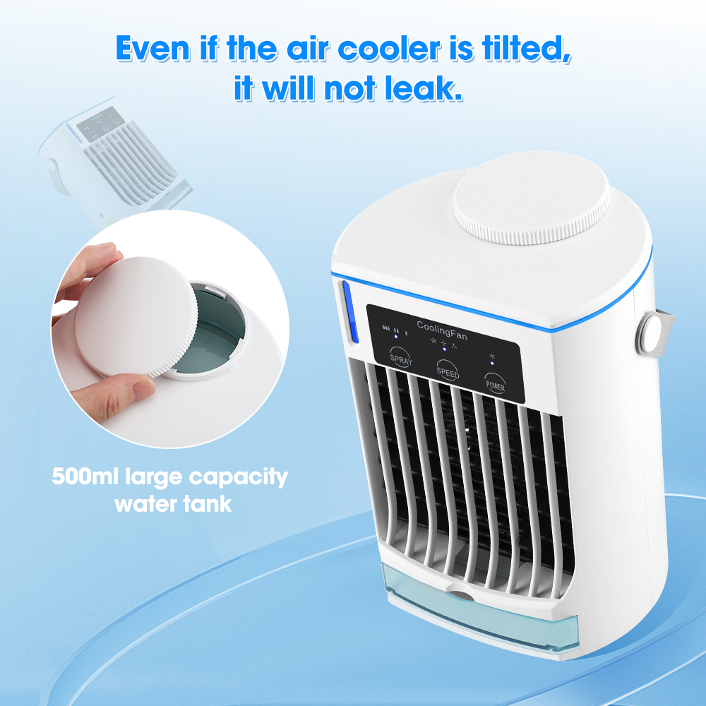 Mini Climatiseur Portable - Brumisateur Et Ventilateur D'eau Personnel - Sans Marque