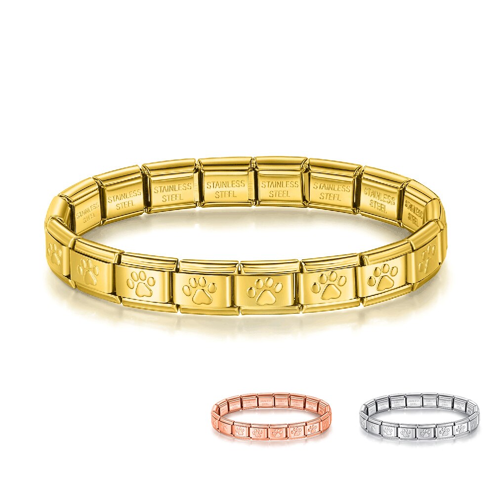 Hapiship New Fashion Cat's Paw 9mm larghezza bracciale in acciaio inossidabile bracciale donna ragazze matrimonio regalo di natale gioielli G214
