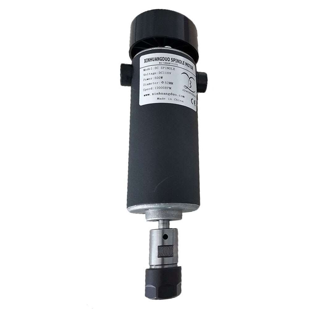CNC Spindle 500W Air Cooled Spindle Motor DC 110V 0.5kw 12000rpm 590mN.m For Engraving Machine Drilling Milling Machine Tools