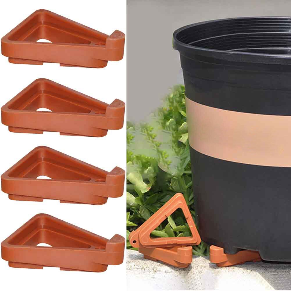 12pcs Lifters Plant Pot Feet Invisible Risers Supports Display Indoor Outdoor Garden Flower Bonsai Practical Toes Stand Triangle