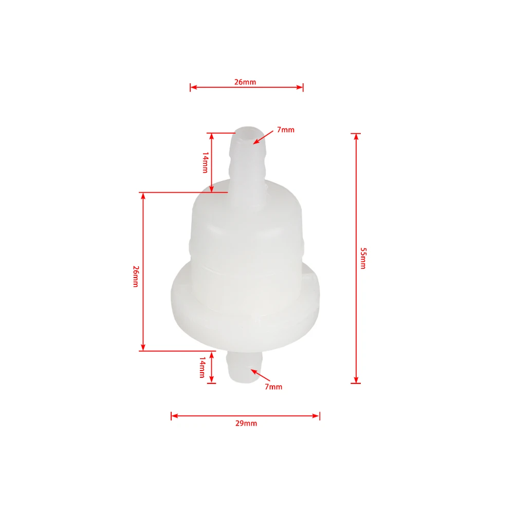 10 Stück Universal--Ölfilter Gas-Kraftstofffilter für 50 cc 90 cc 110 cc 150 cc 250 cc ATV Quad gehen Kart Moped Taotao Schmutz Fahrrad Zubehör