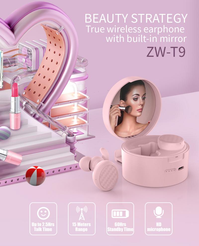 In-Ear Sports Earphones ZW-T9 Earbuds TWS Earphone Bluetooth 5.0 Wirless Sports Headphones Headset Earphones & Headphones