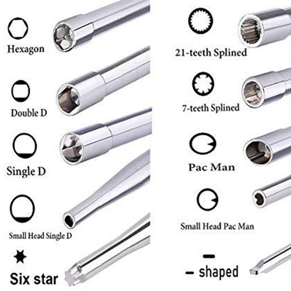 Destornilladores de ajuste de carburador, herramientas manuales, casquillo hexagonal individual D doble D para motor pequeño común de 2 ciclos, 1 Uds.
