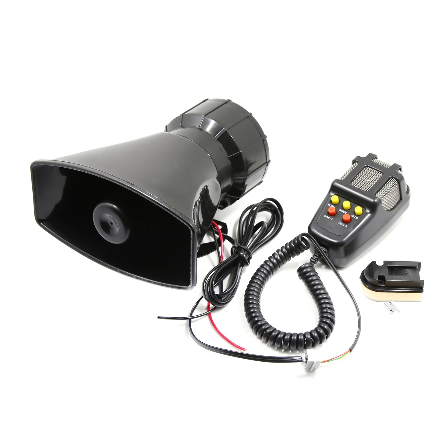 Corne d'alarme mégaphone pour voiture | 5 tons, 12V, 110dB, haut fort, alarme d'incendie, alarme Ambulance, sirène de Police, klaxon à Air 100W,
