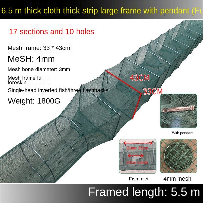 Shrimp fishing net lobster ground net catching lobster folding fishing cage loach eel cage river shrimp cage.