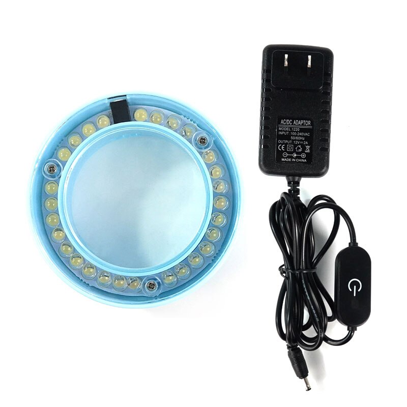 Relife RL-033D Dust-proof Microscope Light Strong Spotlight Touch Switch Snap-on LED Lights For Microscopes Lamp Tools: Blue