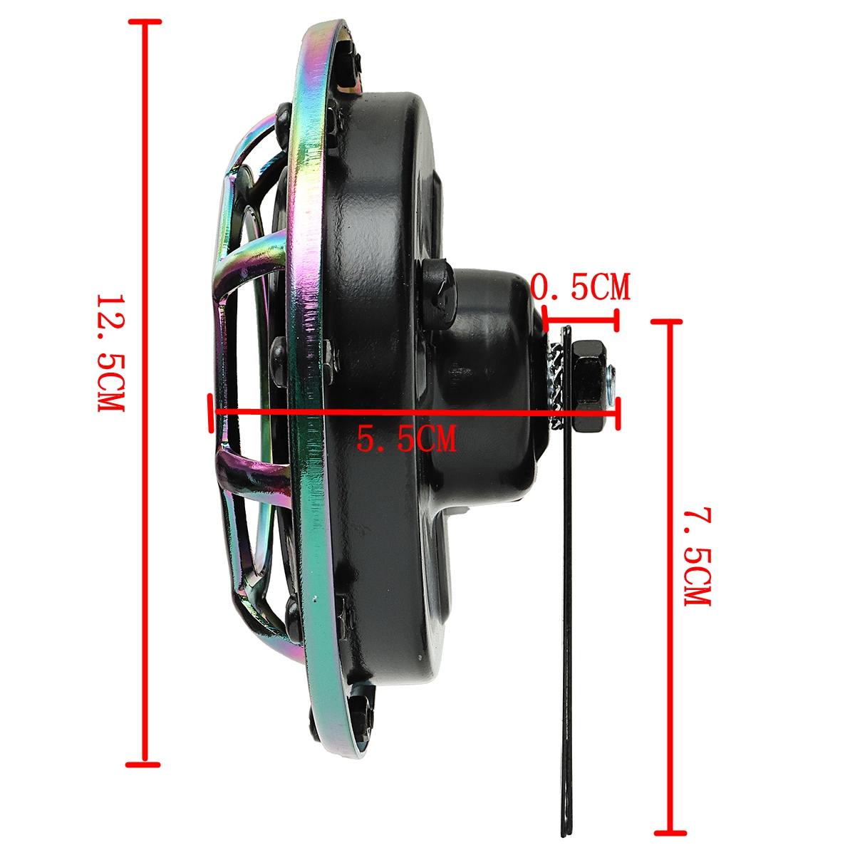 Universele 12v 139db grille montage dubbele supertoon elektrische auto claxon sirene dubbele toon elektrische pomp luide luchthoorn