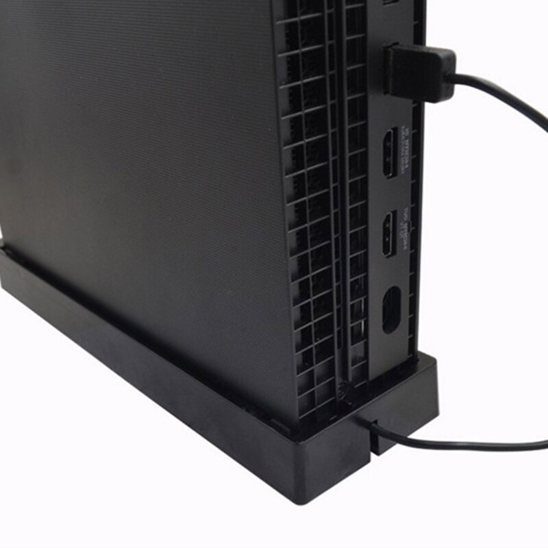 Portable Vertical Stand Cooling Fan for Xbox One S Non-slip Vertical Dock Holder for Xbox One S Game Console Game Black