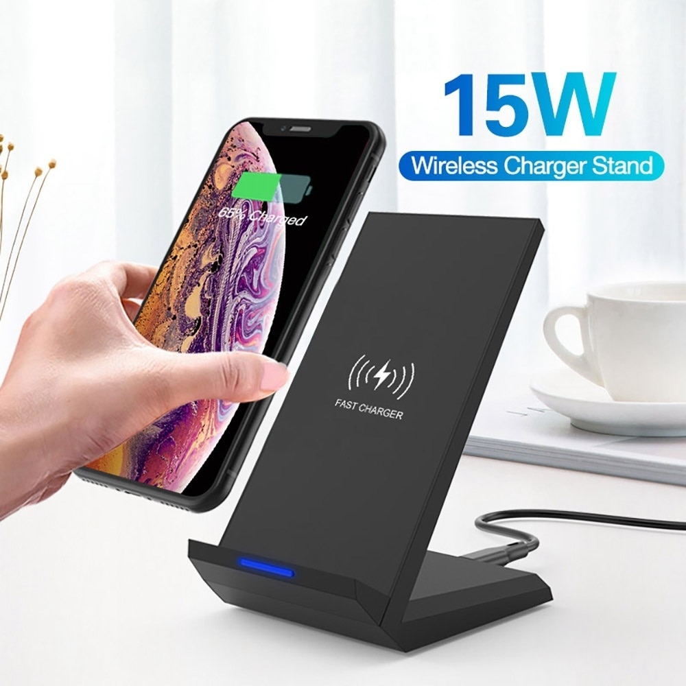 E5 qi-schnelllade-wireless-ladegeräte für iphone 20w 13 15w 10w 12 11 xs xr und  x 8 mit usb-c-schnellladefunktion für samsung  s10 s9 s8 s7