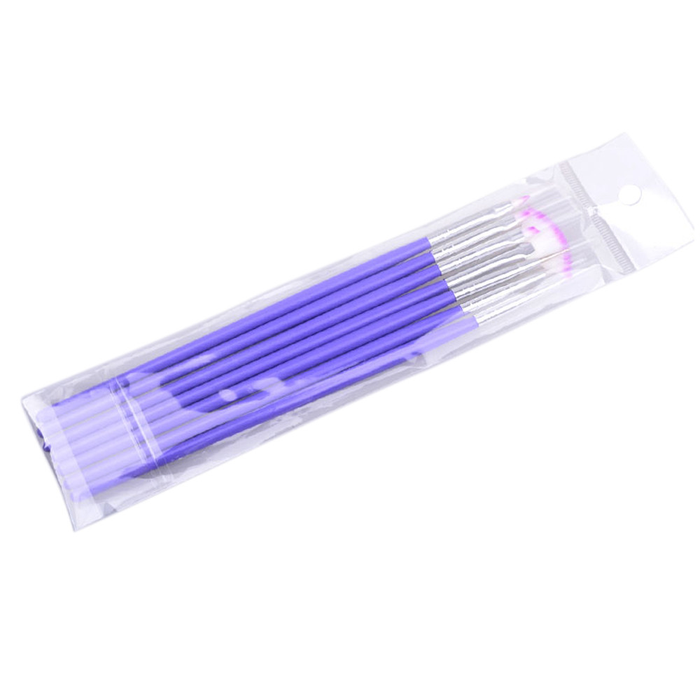 7 Uds pincel delineador de manicura punteado de abanico acrílico constructor pintura dibujo de cristal tallado pluma UV Gel manicura herramientas Sets 109