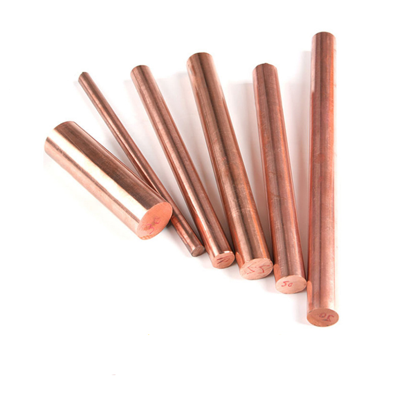 1 Uds varilla de cobre de varios tamaños, barra redonda de cobre de metal rojo de diámetro procesamiento de metal 3/4/5/6/8mm, longitud 100/150/200/250/300mm