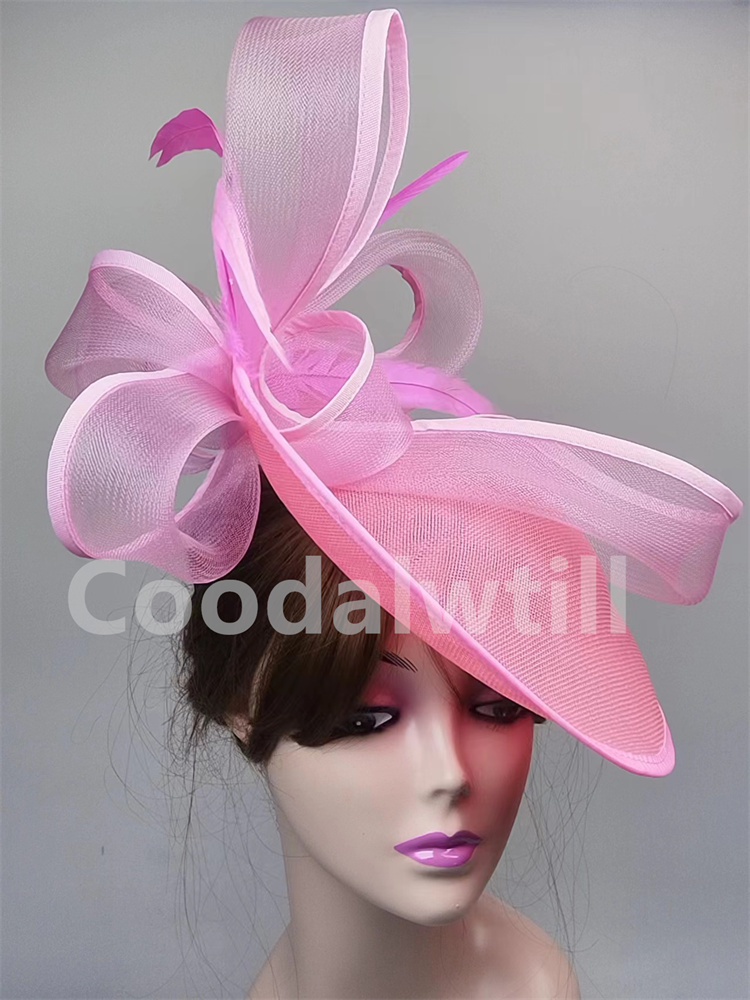 Wedding Party Veil Hair Fascinator Hats Laides Cocktail Bride Marriage Headpiece Ladies Cocktail Race Chapeau Cap With Headband