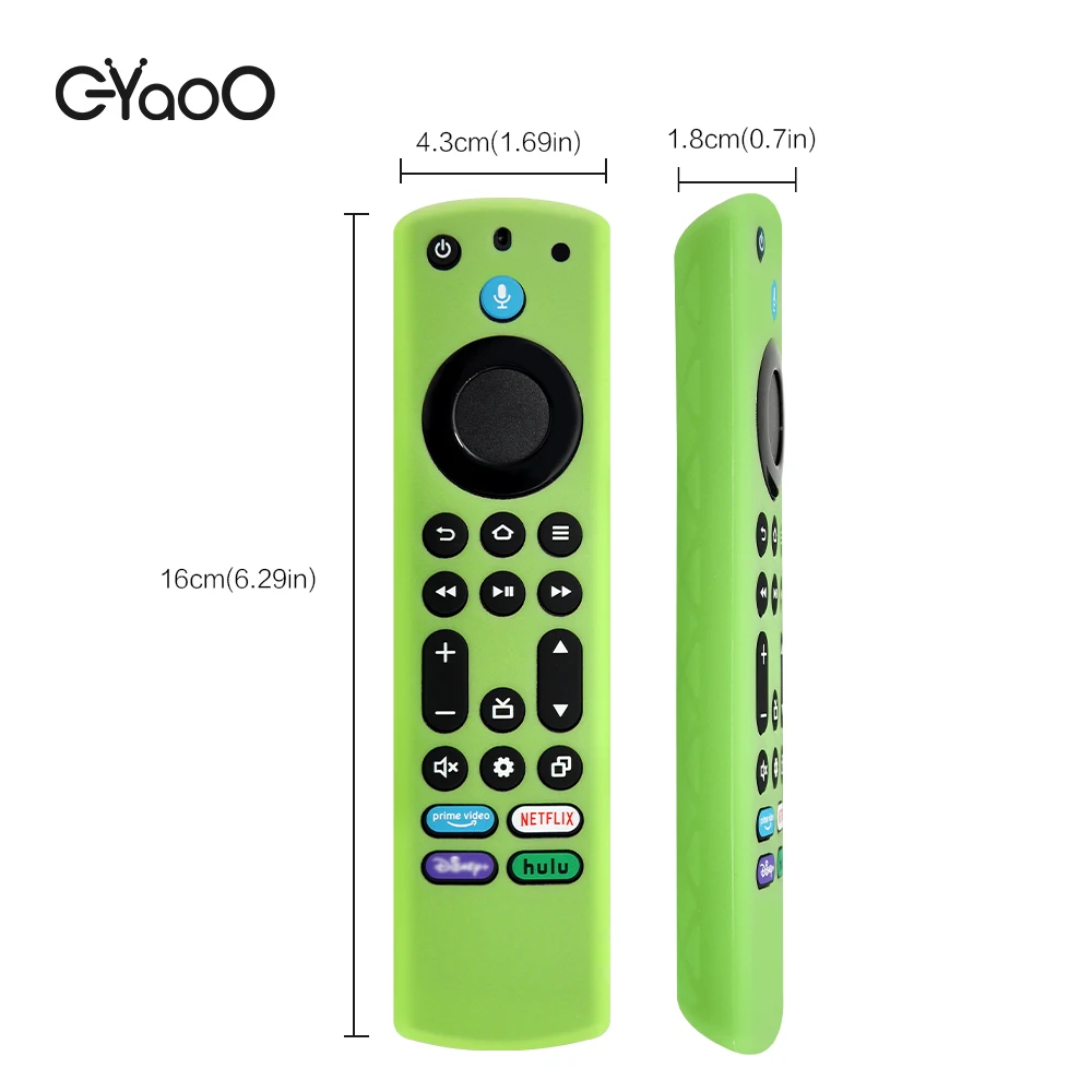 Silikonowa osłona pilota do Fire TV Stick 4K Max 2. generacji Fire TV Omni Series Remote ze smyczą świecącą w ciemności
