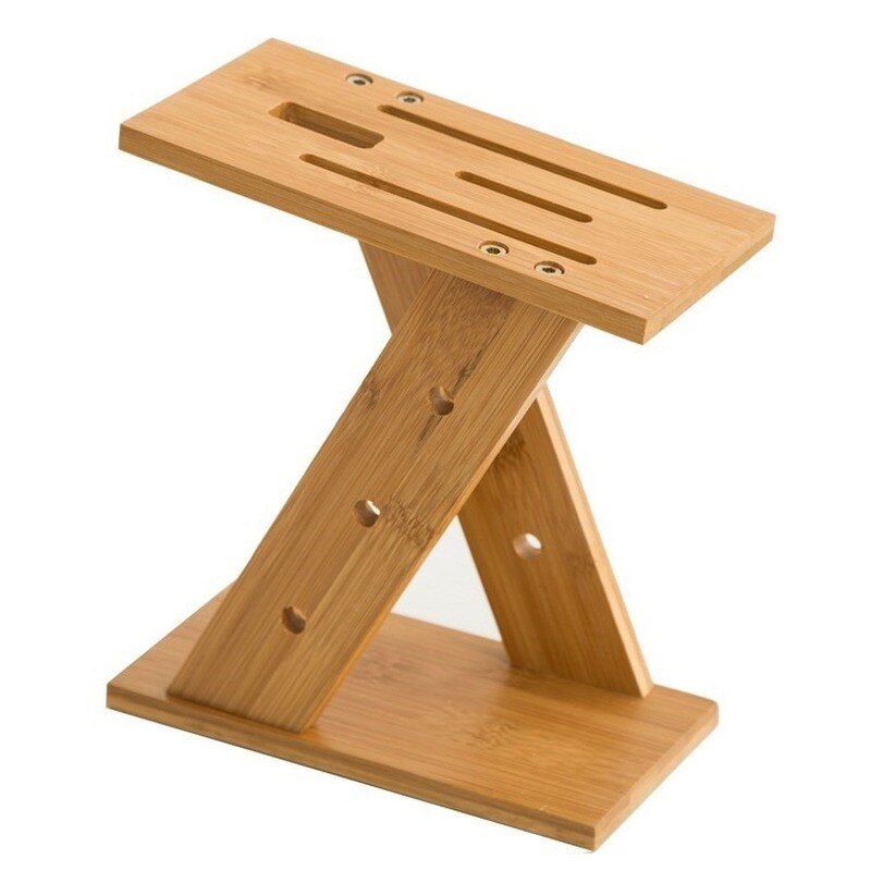 Nanzhu knife stand solid wood kitchen knife stand hollow out ventilation kitchen supplies multi-functional bamboo rack