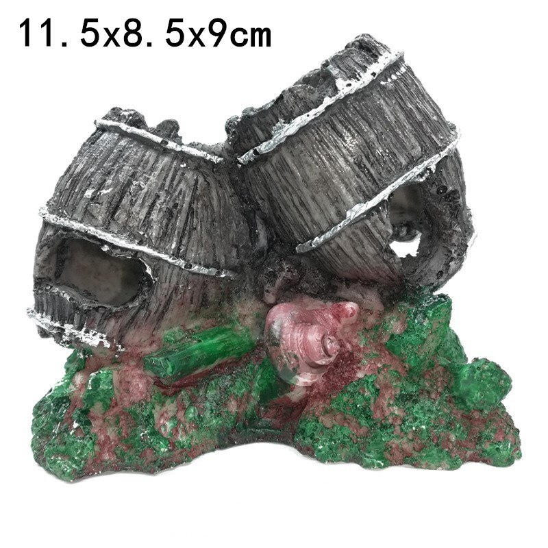 Aquariumdecoratie scheepswrak thema aquariumdecoratie piratenemmerdecoratie aquarium aquariumdecoratie schuilplaats: 4